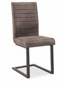 Corndell cantilever grey dining chair 