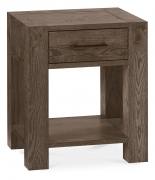 The Bentley Designs Turin Dark Oak Lamp Table with Drawer