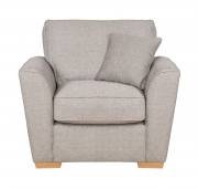 Pictured in Barley Silver with matching scatter cushion and Light feet