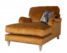 Pictured in Sublime Rust, scatter cushions in Feathers Jewel with Limed Oak Turned legs 