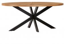 Viento Elitical Oak Starbust Table