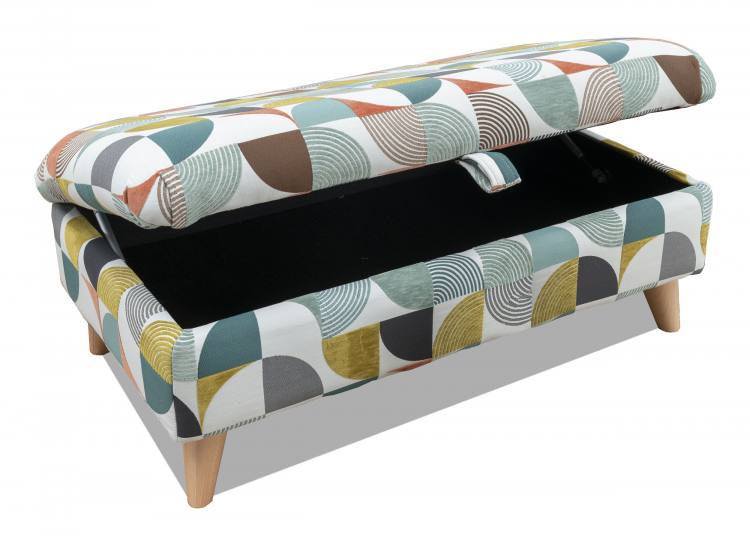 Alstons Oceana Ottoman pictured in fabric 2009, light eco legs.