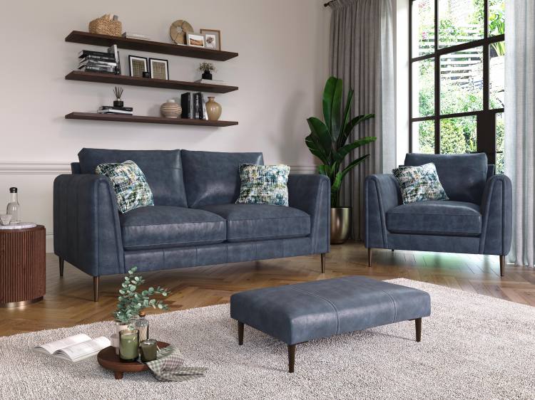 Buoyant Harlow 3 Seater Sofa - Leather