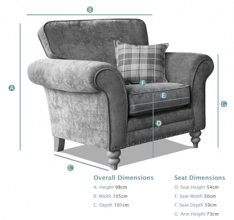 Alstons Cleveland Chair dimensions