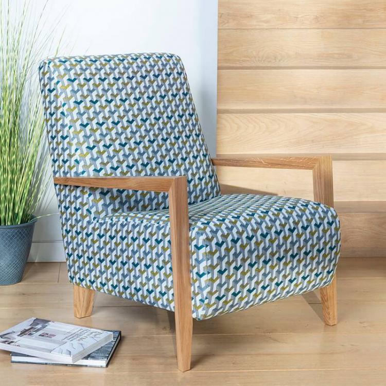Savannah Bali accent chair in fabric 9000