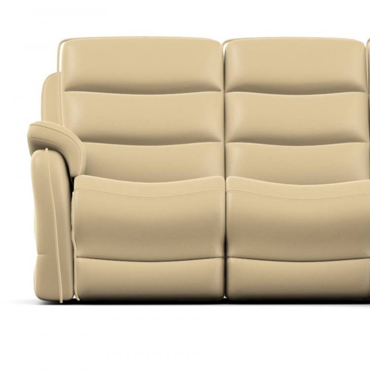 Anderson 2 seater Modular LHF arm unit shown in Dolce Cream leather 
