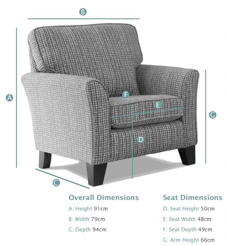 Alstons Fleming Gallery Accent Chair dimensions