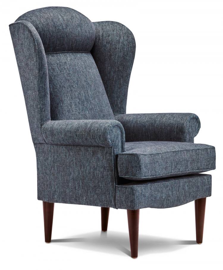 Chair shown in Carolina Thunderstorm fabric 
