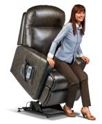 Sherborne Harrow Leather Electric Riser Recliner Chair (VAT Exempt) - Standard