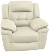 Augustine Power Swivel Rocker Recliner chair with massage shown in Tutti Cloud leather 