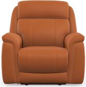 Paris Manual recliner chair shown in Calda Marmelade leather 