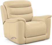 La-z-boy Sheridan Manual Rocker Recliner chair shown in Dolce Cream leather 