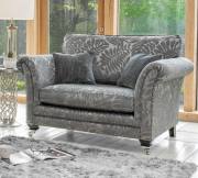 Alstons Lowry Snuggler shown in fabric 2437 (1), price band F)  with scatter cushions in 2977 (1) 