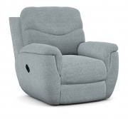 Jones manual reclining chair shown in Alessio Teal fabric 