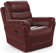 Power Recliner chair shown in Mezzo Wine leather 