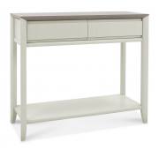 Bentley Designs - Bergen Grey Washed Oak & Soft Grey Console Table with Drawers