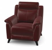 La-z-boy Kenzie chair shown in Mezzo Wine leather 