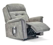 Riser Recliner chair with footrest partially raised 