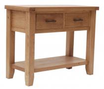 Oak console table