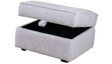 Storage stool in fabric 4998 (supplied on glides)