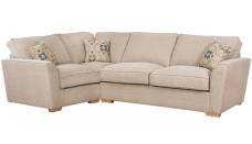 Barley Beige with Lotty Teal scatter cushions - Sofa Bed action closed 