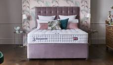 Ashford divan base with 1400 pocketed springs mattress (headboard sold separately)