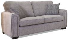 Alstons Memphis 3 seater sofa shown in fabric 7015. Dark feet.