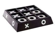 Wellington Black Wooden Base Noughts and Crosses Set