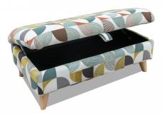 Alstons Oceana Ottoman pictured in fabric 2009, light eco legs.