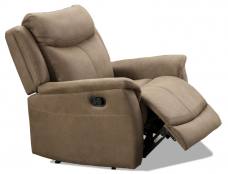 Recliner chair shown with Manual catch in Caramel
