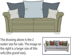 Alstons Evesham 2 Seater Pillow Back Sofa