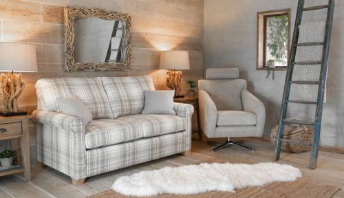 Alstons Poppy sofa and swivel chair