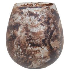 Tide Large Brown Candle Holder