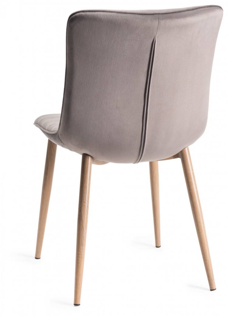 Bentley Designs Eriksen Grey Velvet Fabric Chair 