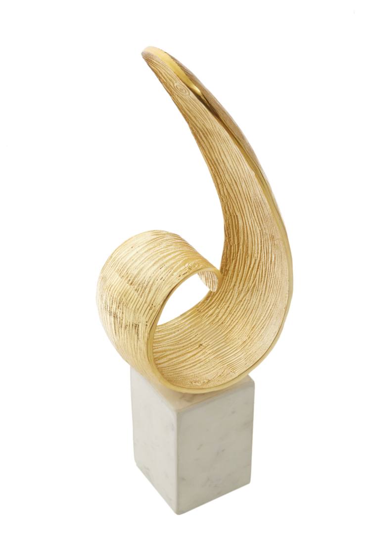 Lorenza Gold Curve Sculpture