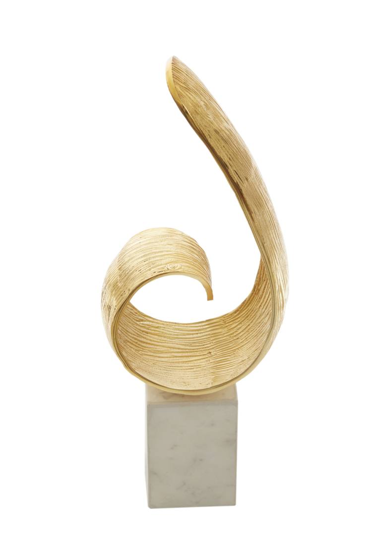 Lorenza Gold Curve Sculpture