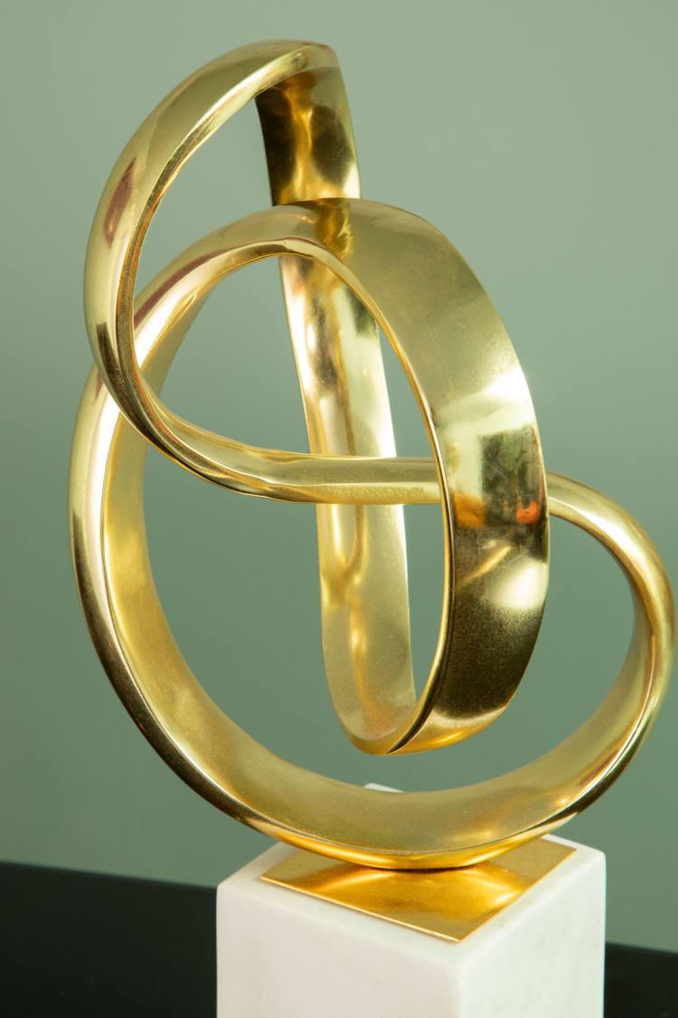 Lorenza Gold Loop Sculpture