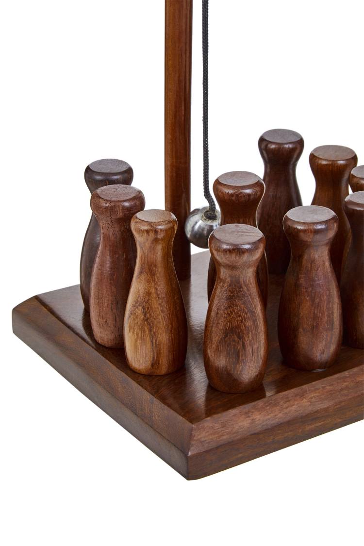 Wellington Dark Wood Skittle Set