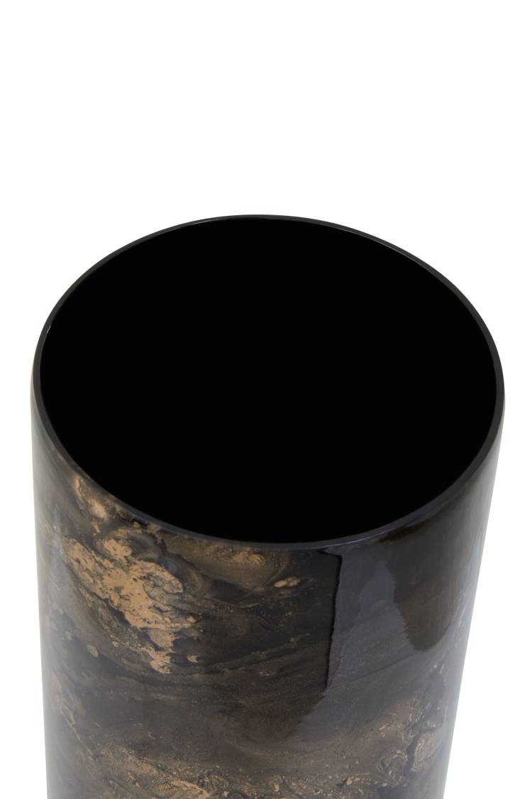 Dalvik Large Black Candle Holder