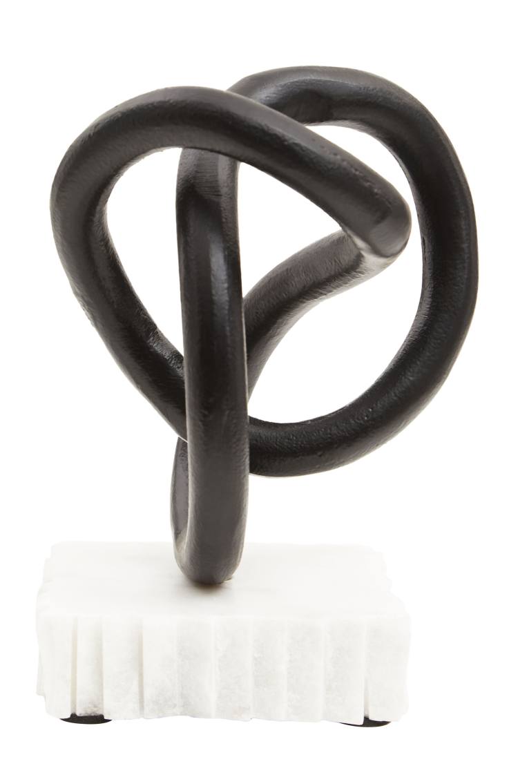 Lorenza Black Loop Sculpture