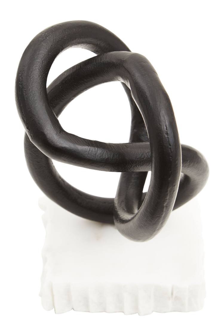 Lorenza Black Loop Sculpture