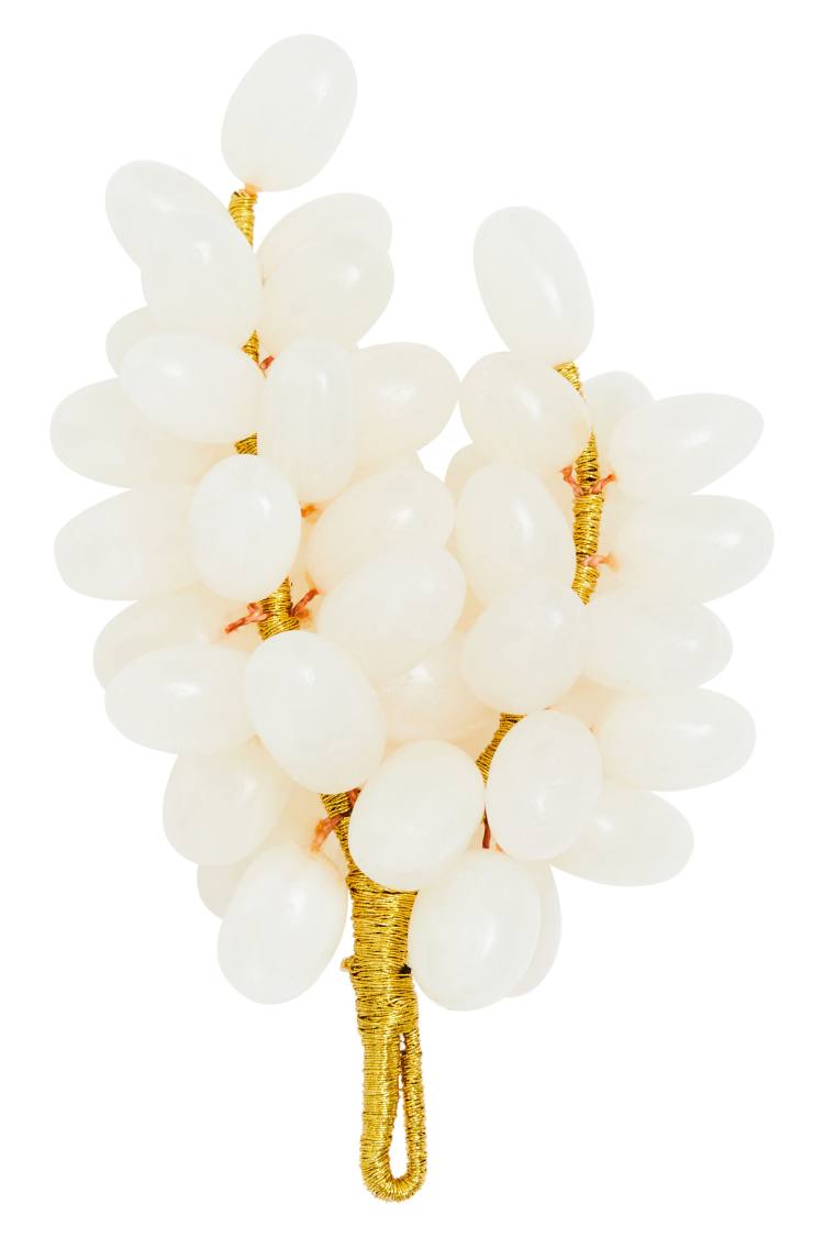 Prato Onyx White Grapes Ornament