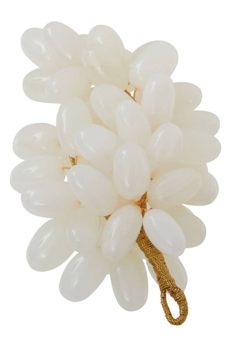 Prato Onyx White Grapes Ornament