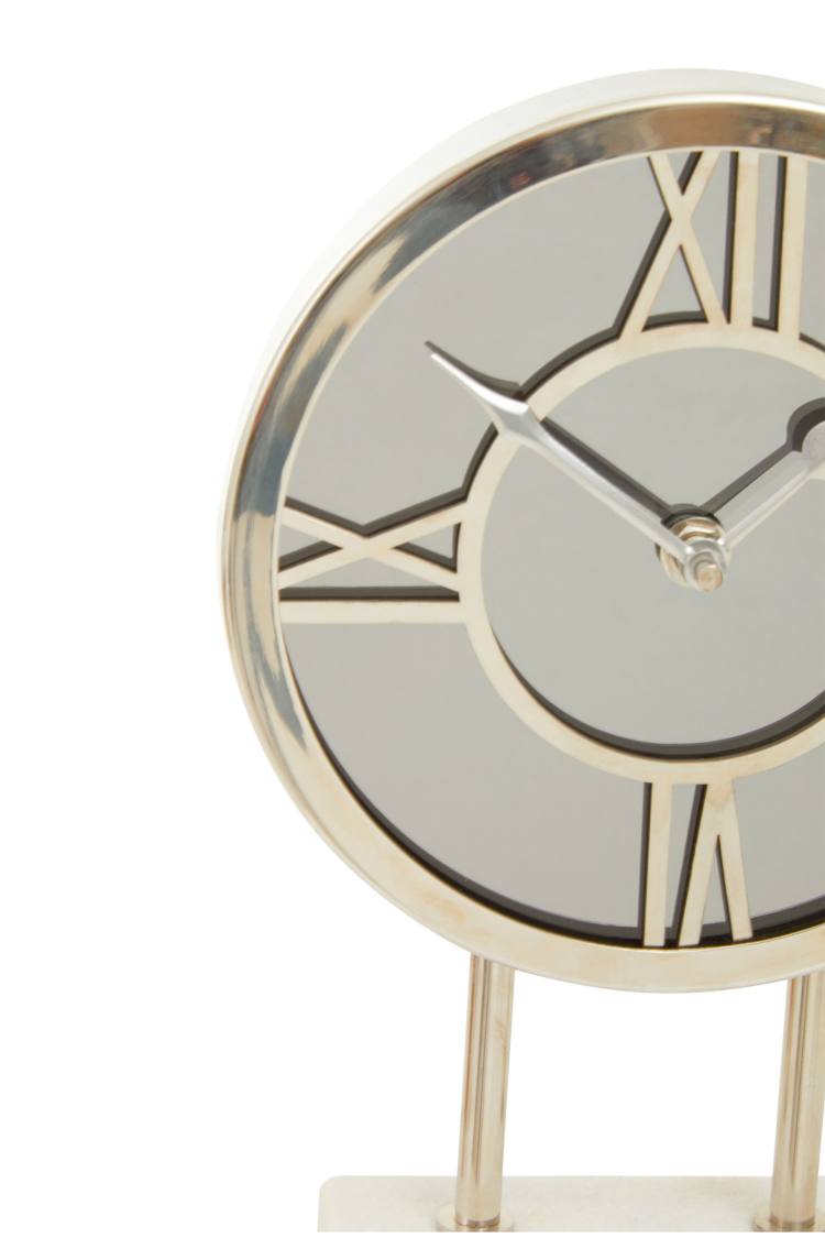 Varallo Silver Table Clock