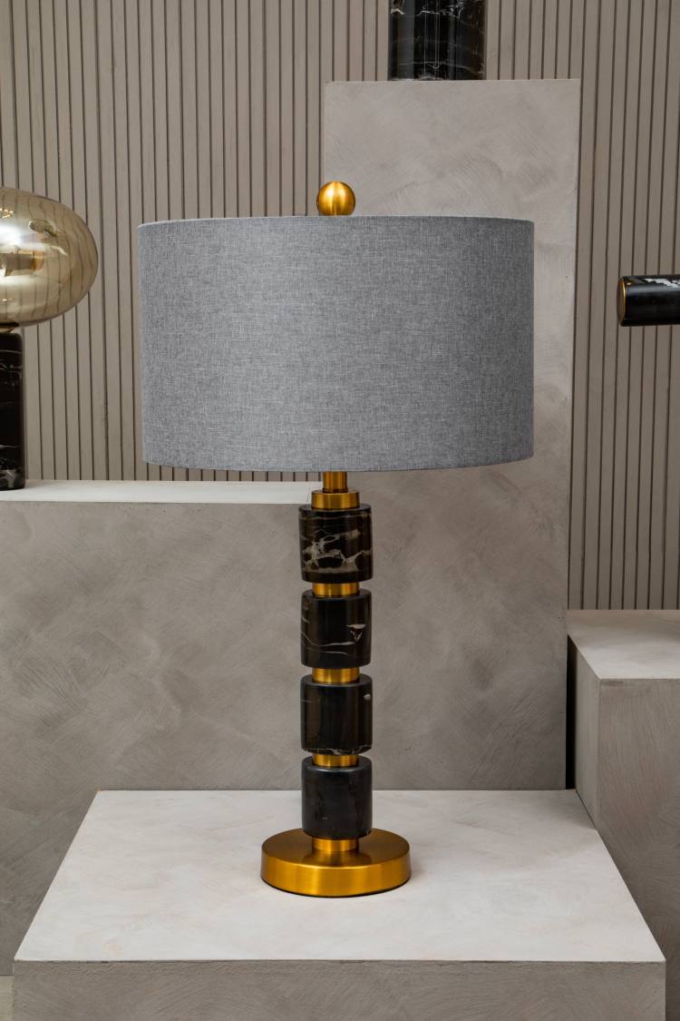 Cardo Grey Table Lamp