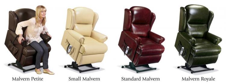sherborne malvern leather lift & rise recliner chair range