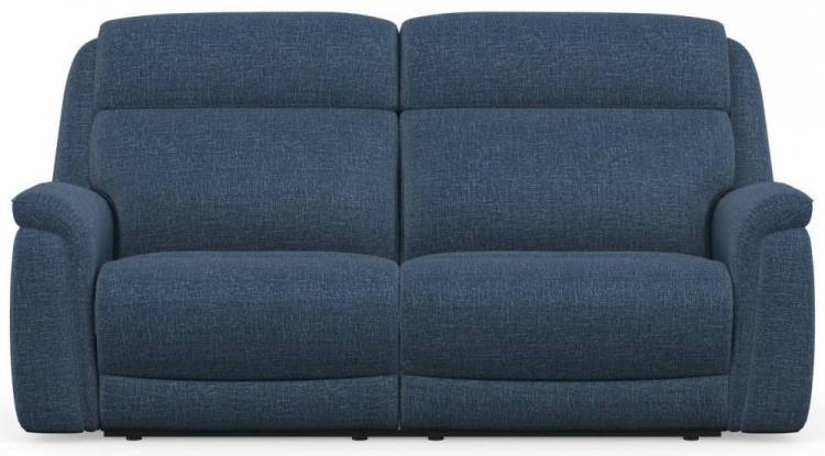 Paris 3 seater sofa shown in Anivia Blue fabric 