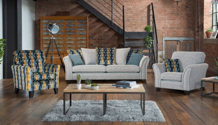 Alstons Emelia sofa, accent chair and standard chair