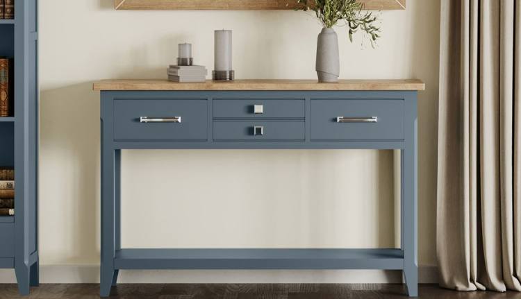 Signature Blue Console Table