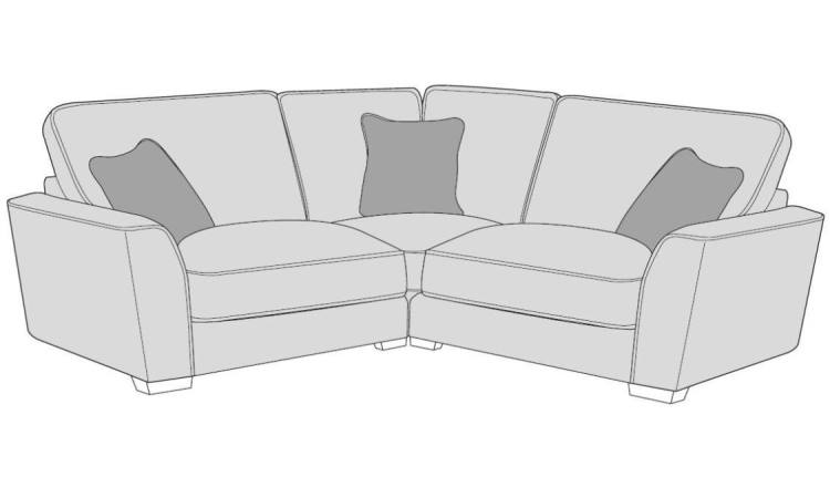 Buoyant Fantasia Standard Back Small Corner Sofa - LH1 + COR + RH1